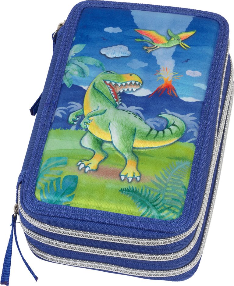 Penar Neechipat 3 Fermoare Dinozaur Faber-Castell