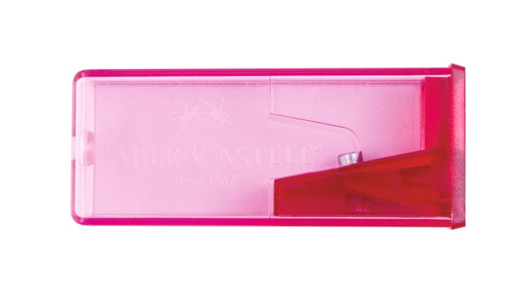 Ascutitoare Plastic Cu Container Culori Fluorescente Faber-Caste