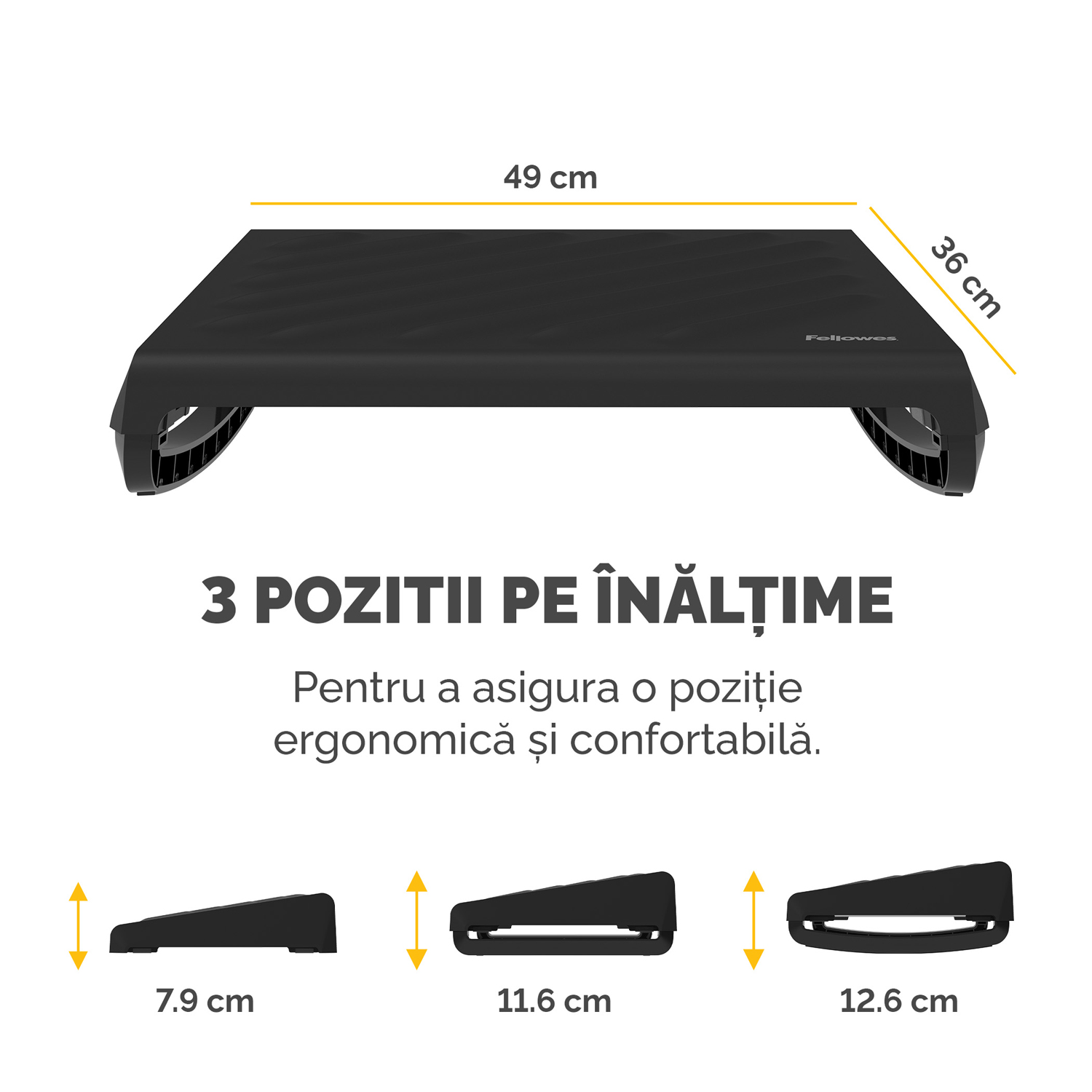 Suport Ergonomic Pentru Picioare Negru Breyta