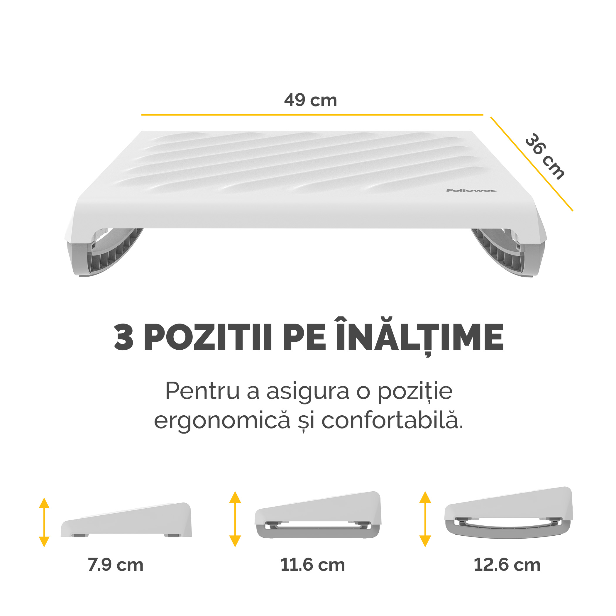 Suport Ergonomic Pentru Picioare Alb Breyta