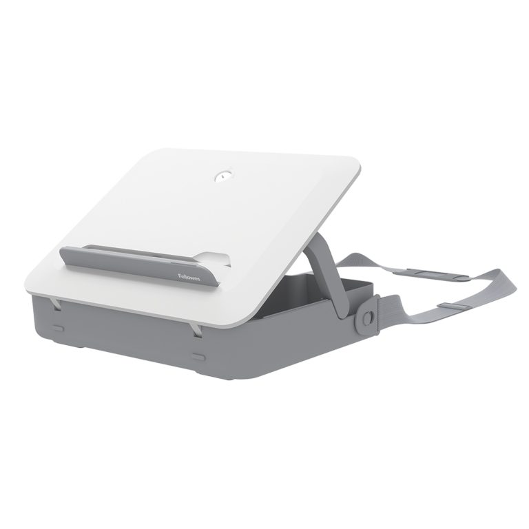 Geanta Laptop Cu Suport Ergonomic Inclus Alba Breyta