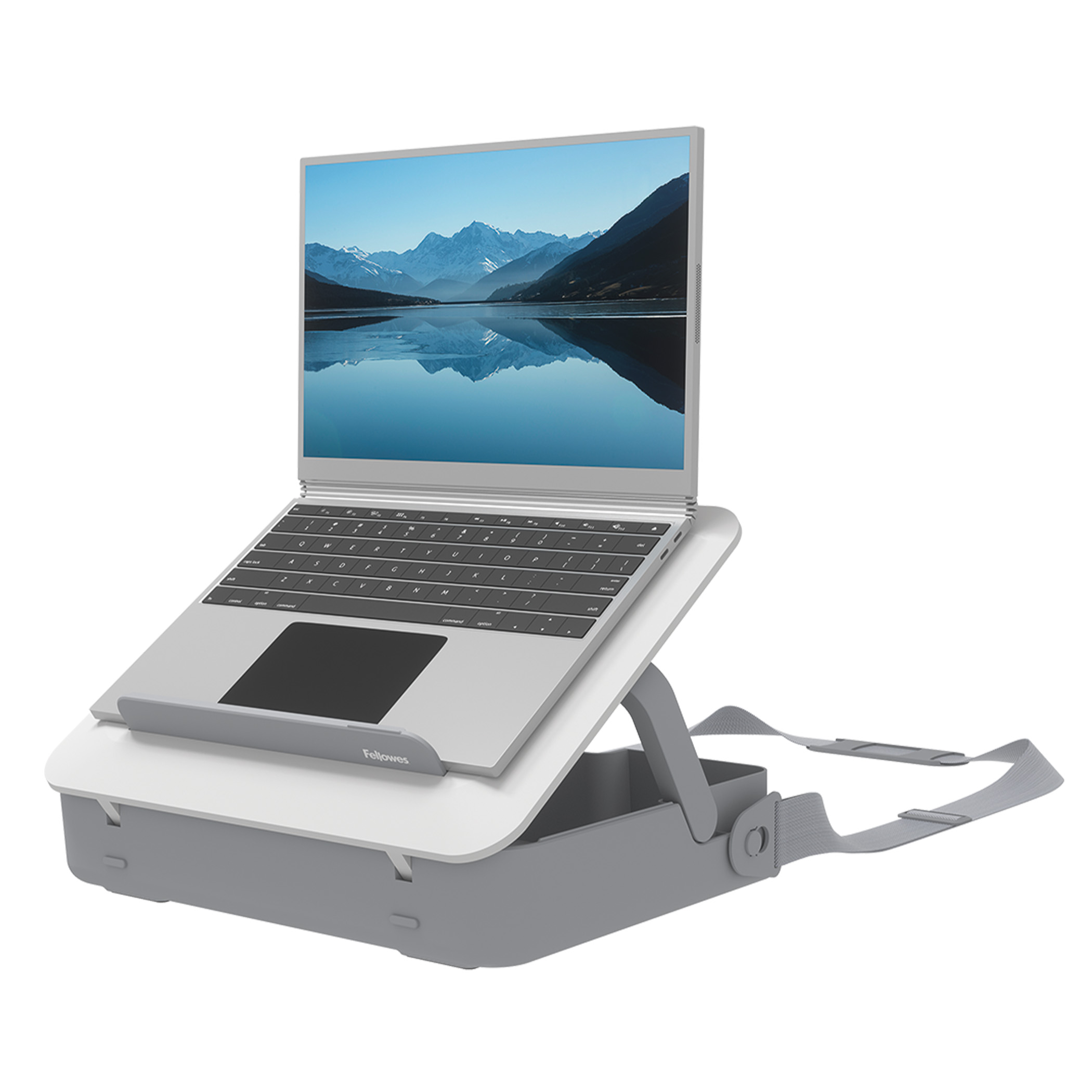 Geanta Laptop Cu Suport Ergonomic Inclus Alba Breyta