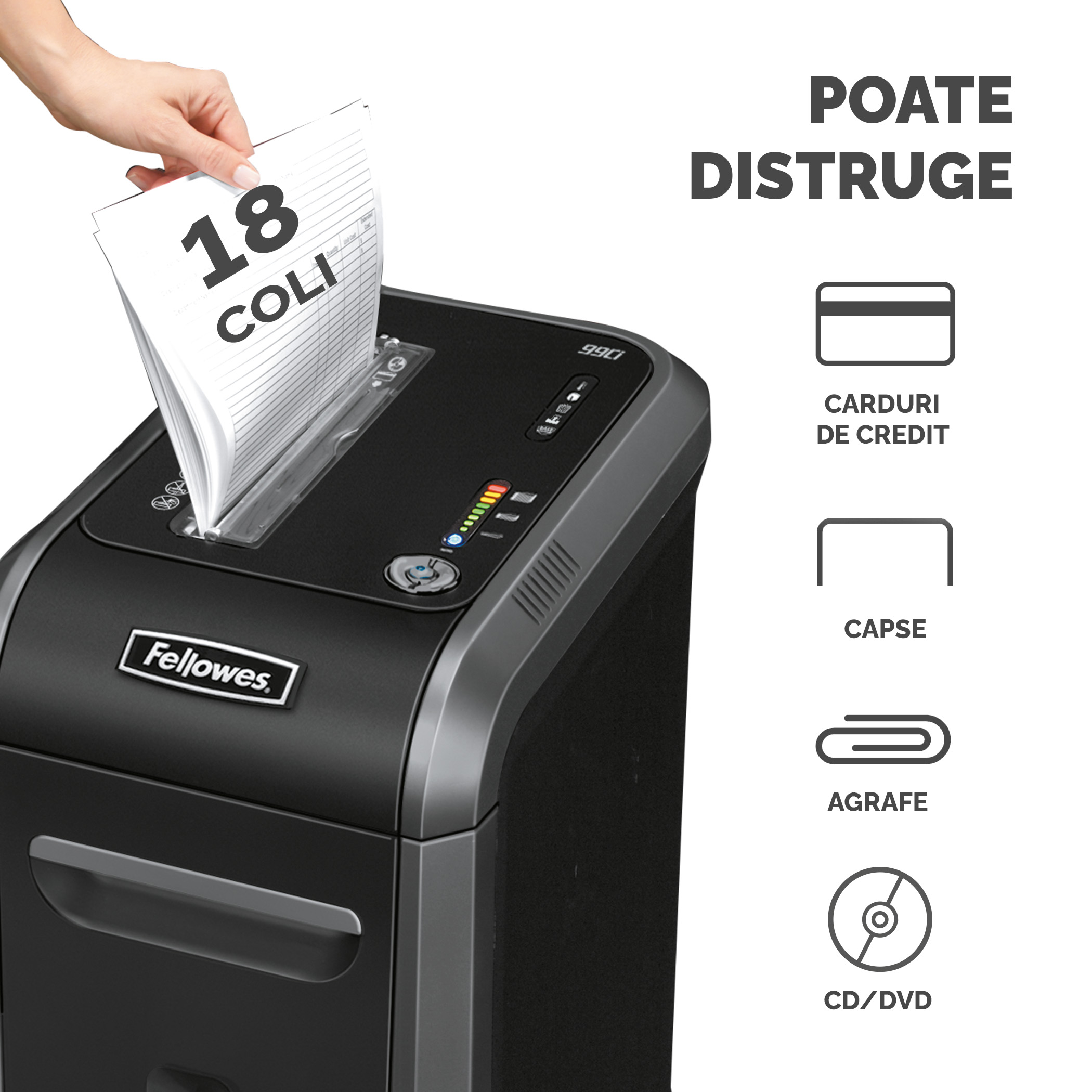 Distrugator Documente 99Ci Cross-Cut Fellowes
