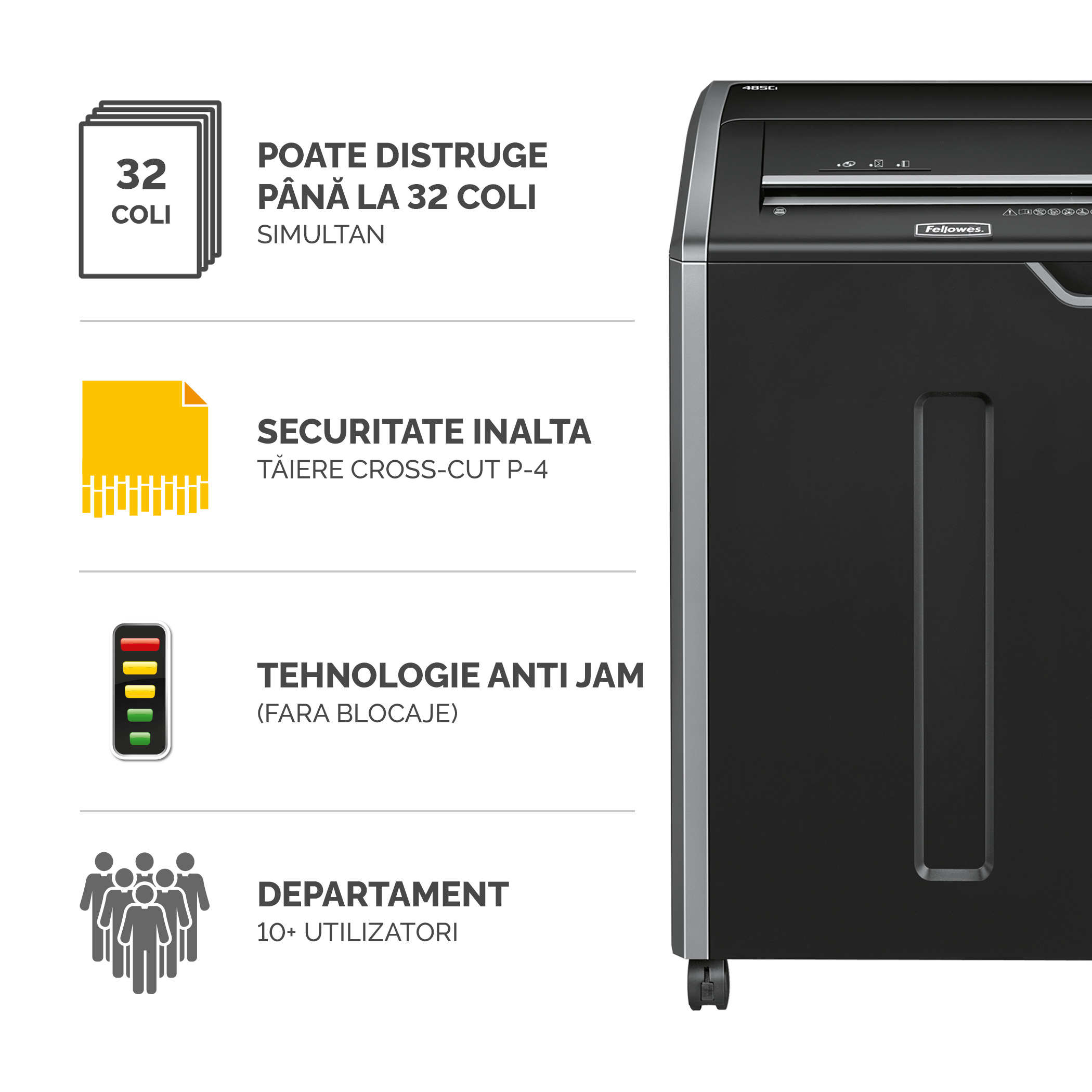Distrugator Documente 485Ci Cross-Cut Fellowes