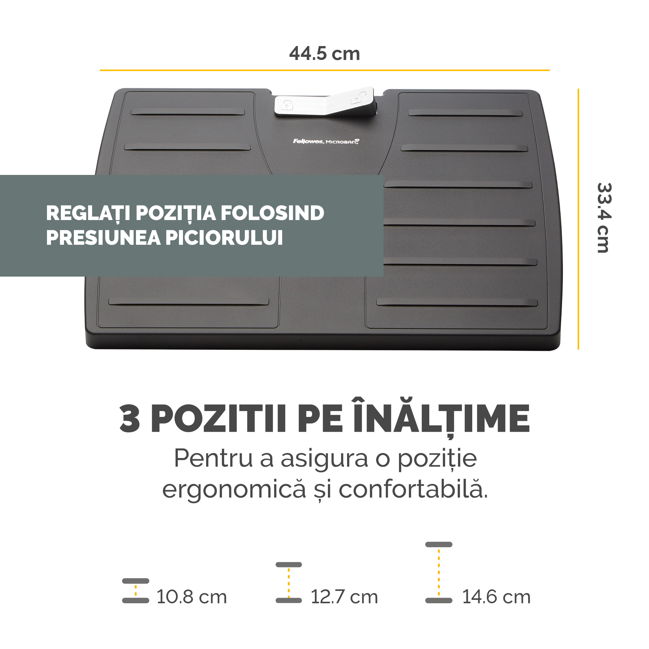 Suport Ergonomic Pentru Picioare Reglabil Microban Fellowes