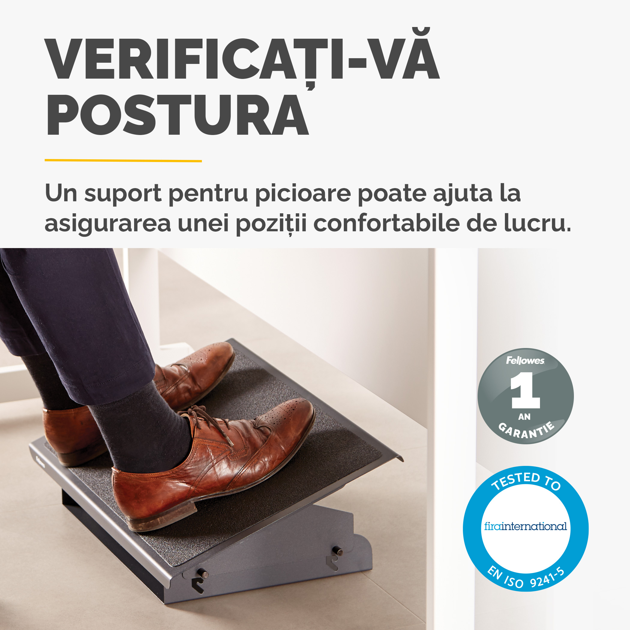 Suport Ergonomic Pentru Picioare Heavy Duty Fellowes