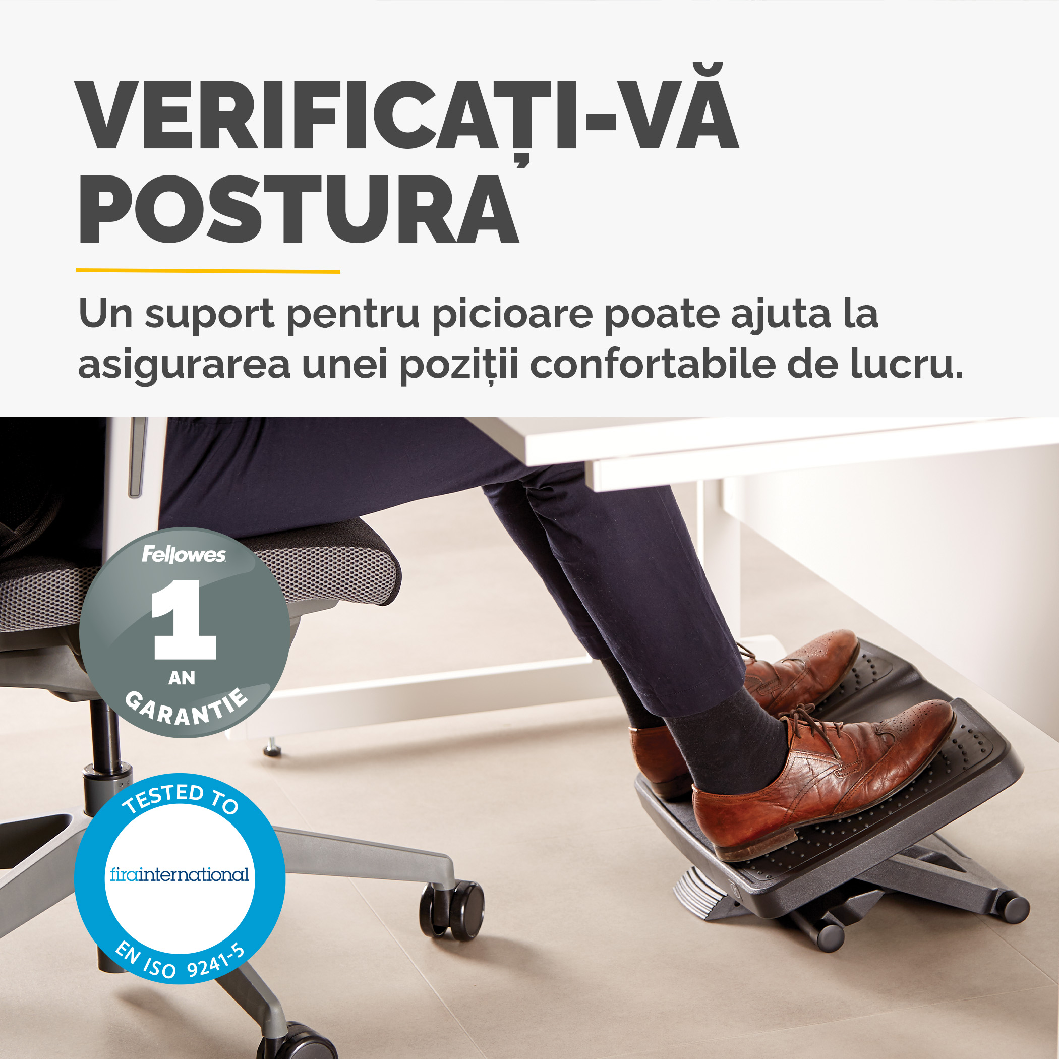 Suport Ergonomic Pentru Picioare Pro Series Ultimate Fellowes