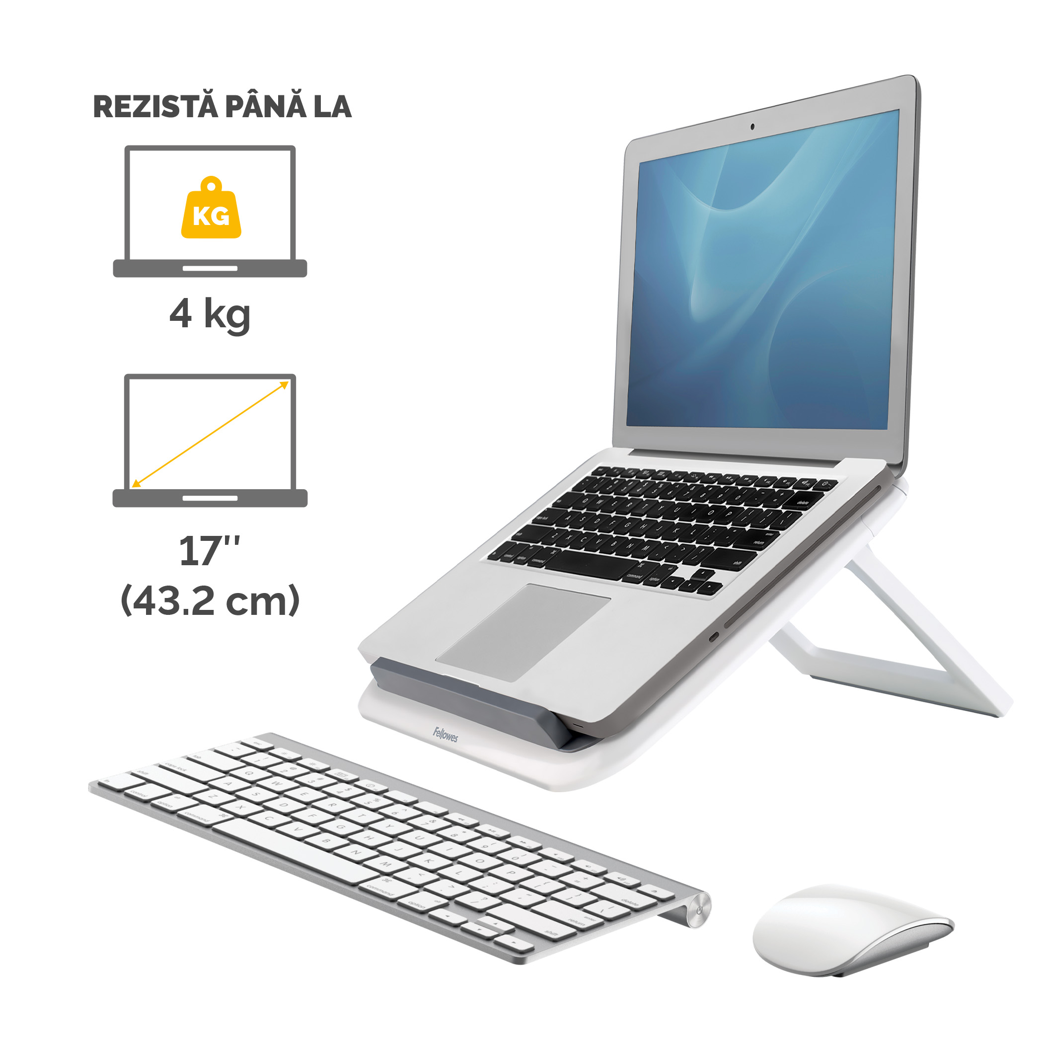 Suport Laptop I-Spire Quick-List Alb Fellowes