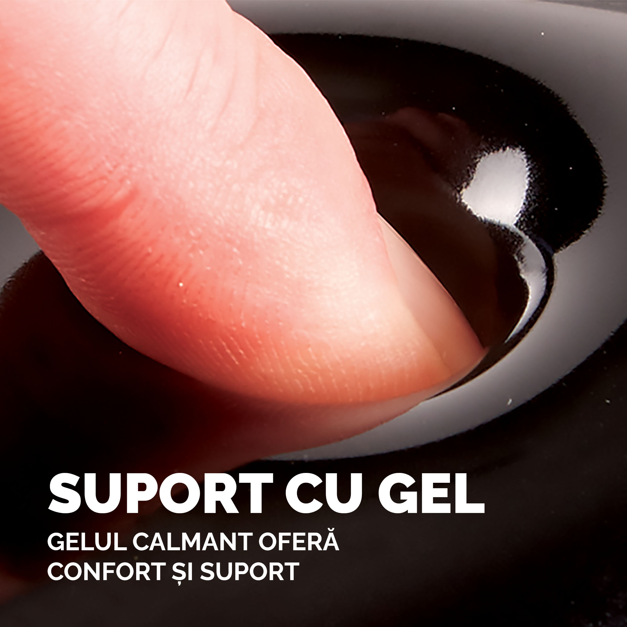 Suport Incheieturi Negru Gel Crystal Fellowes
