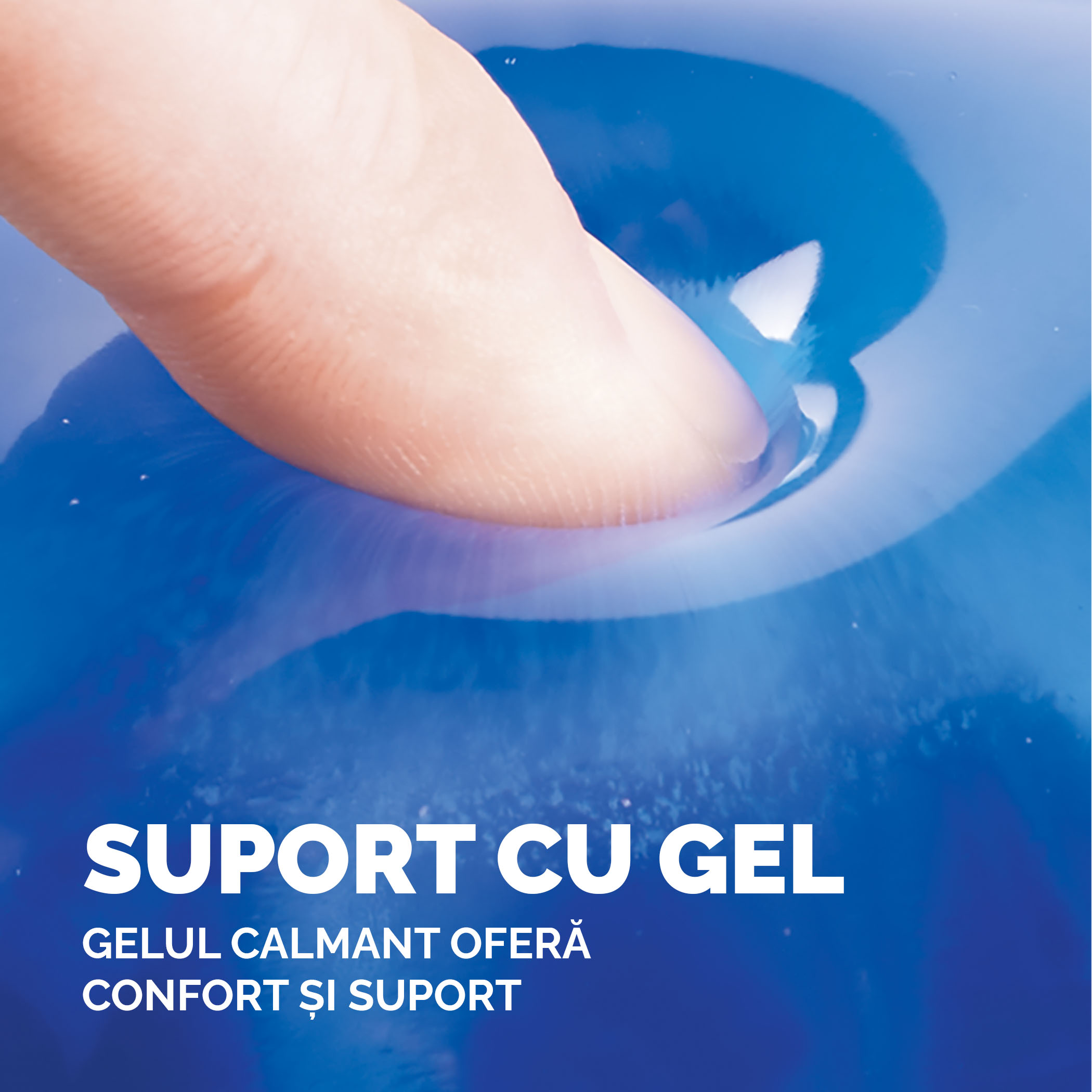 Suport Tastatura Si Incheieturi Albastru Gel Crystal Fellowes