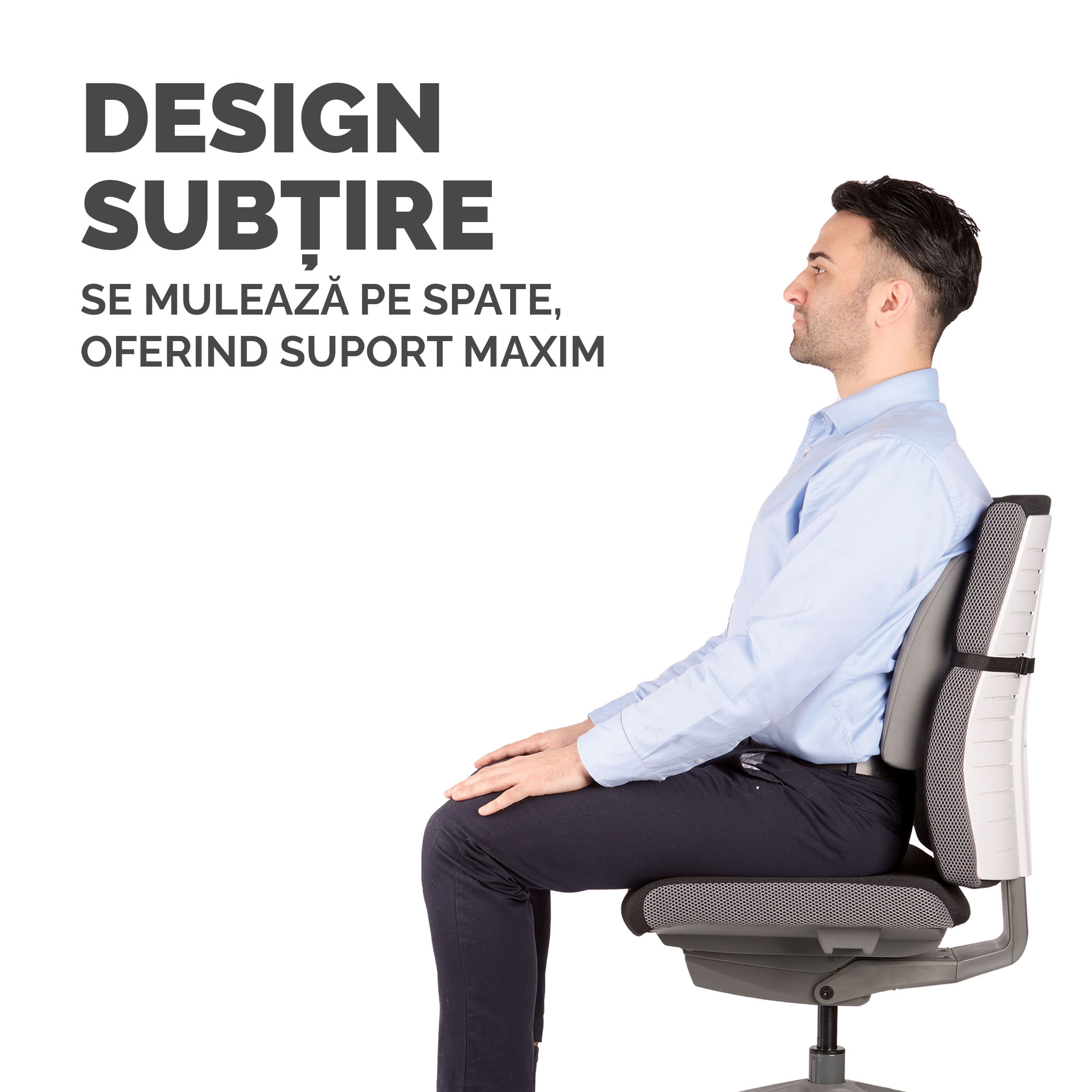 Suport Ergonomic Pentru Spate Gri Fellowes