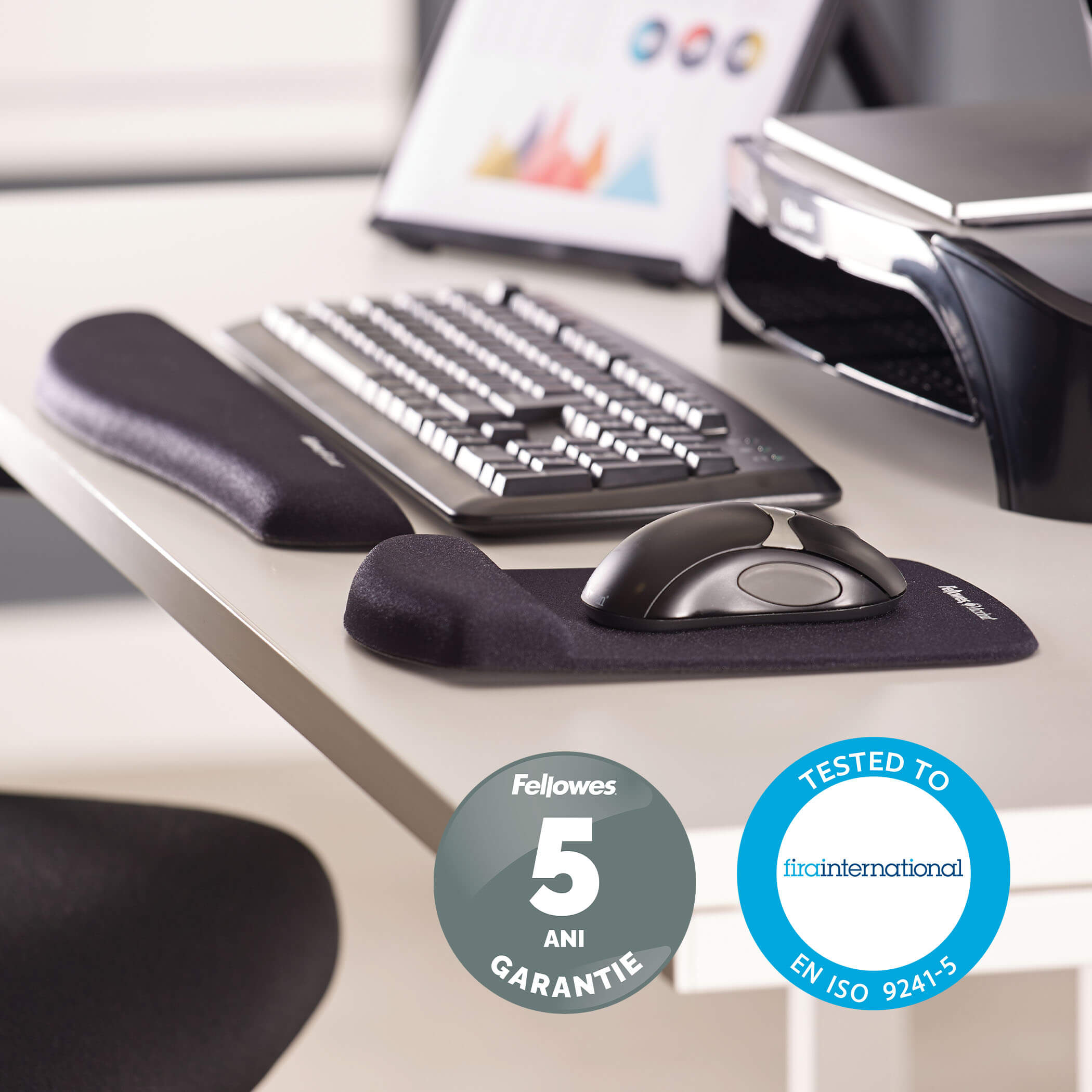 Suport Incheieturi Plushtouch Negru Fellowes