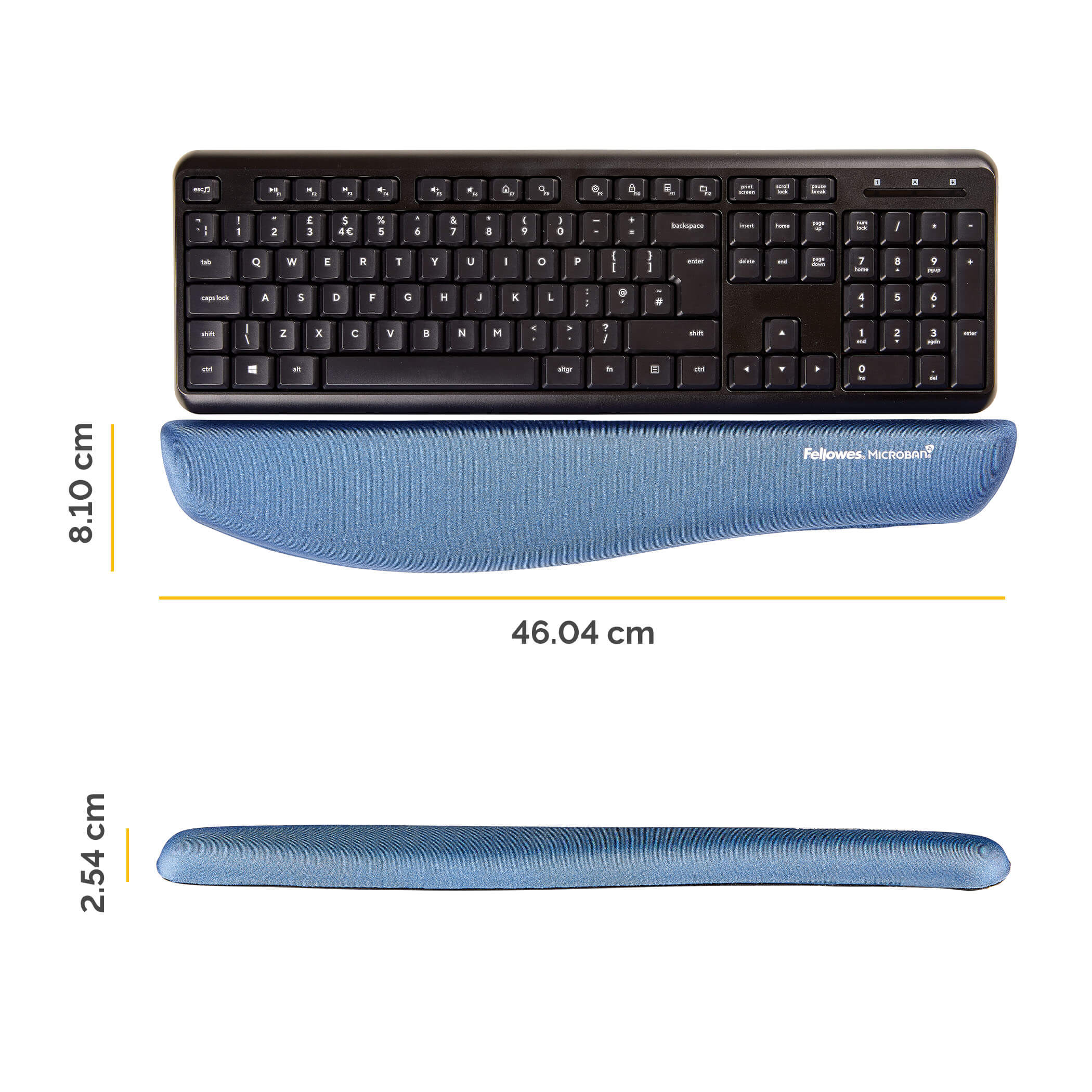 Suport Tastatura Plushtouch Albastru Fellowes