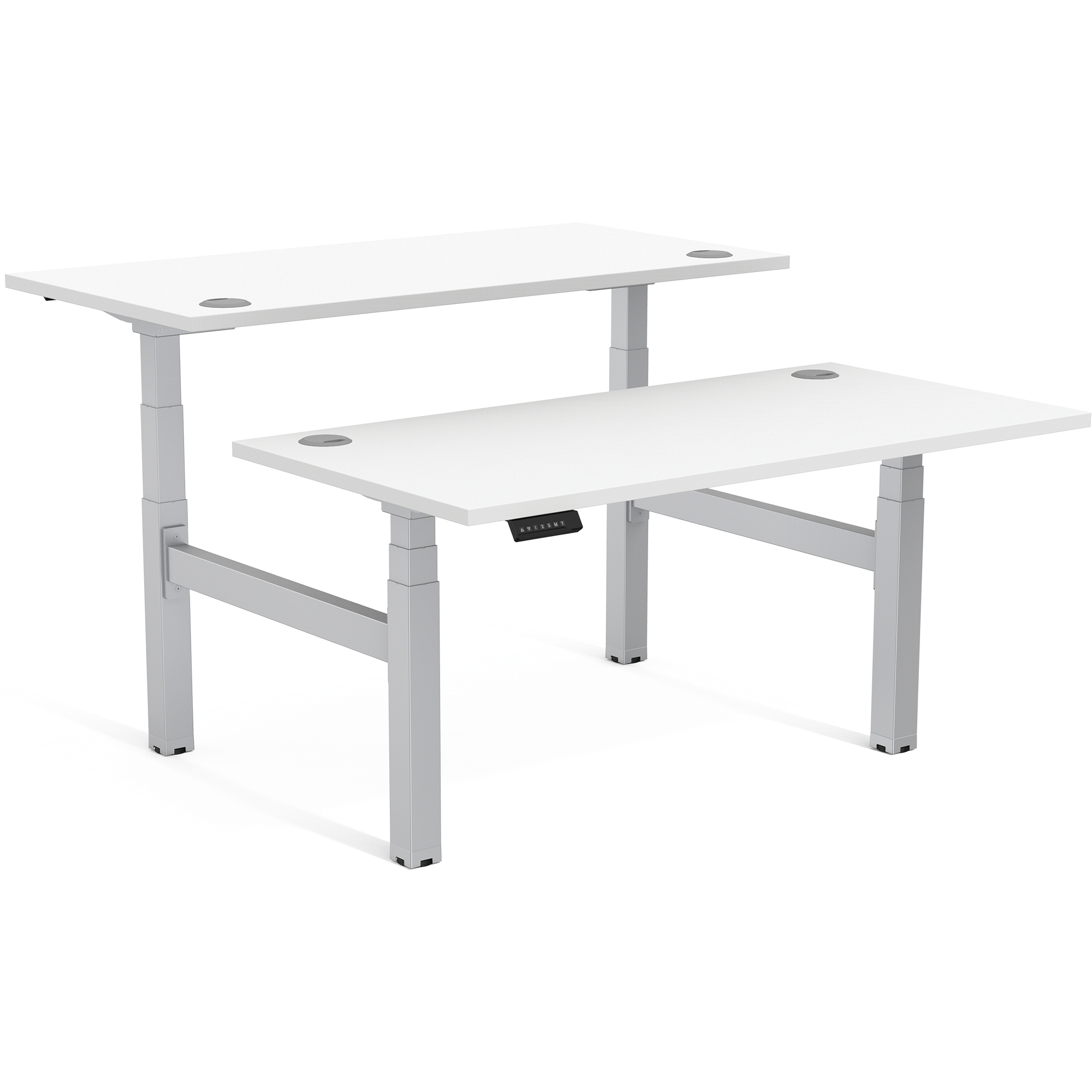 Birou Cu Inaltime Reglabila(Doar Structura) Face To Face Gri Cambio Fellowes