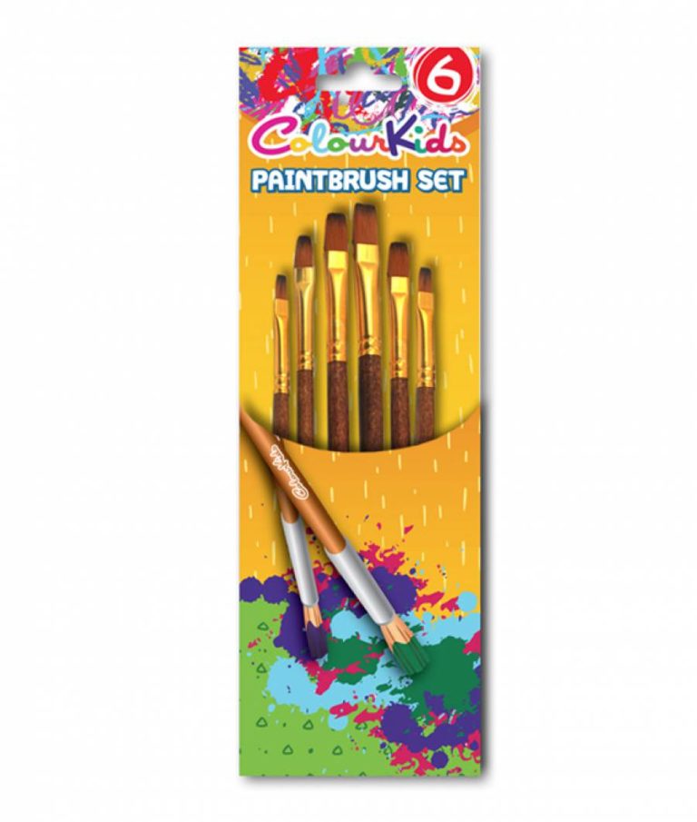 Pensule 6/Set Varf Tesit Nr. 2/4/6/8/10/12 Colour Kids Pigna