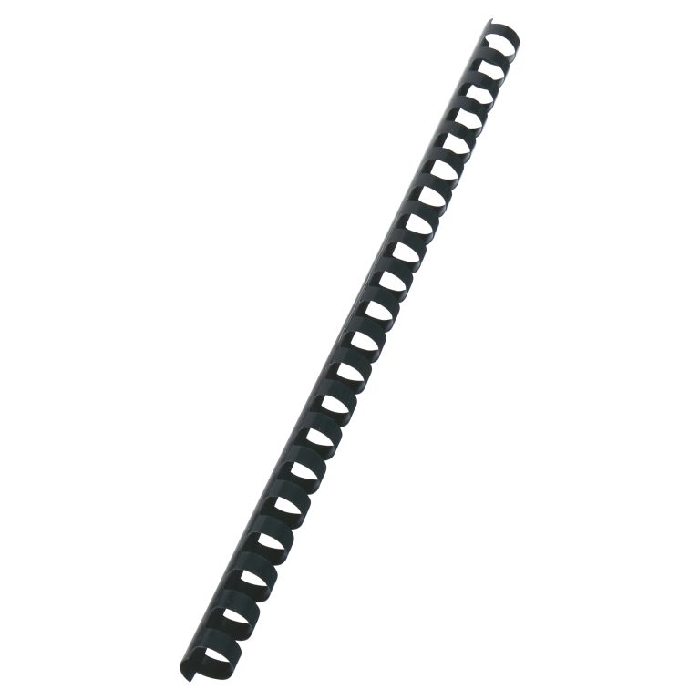 Inel Plastic 14mm Negru Pt 125 Coli 100/Cut Gbc