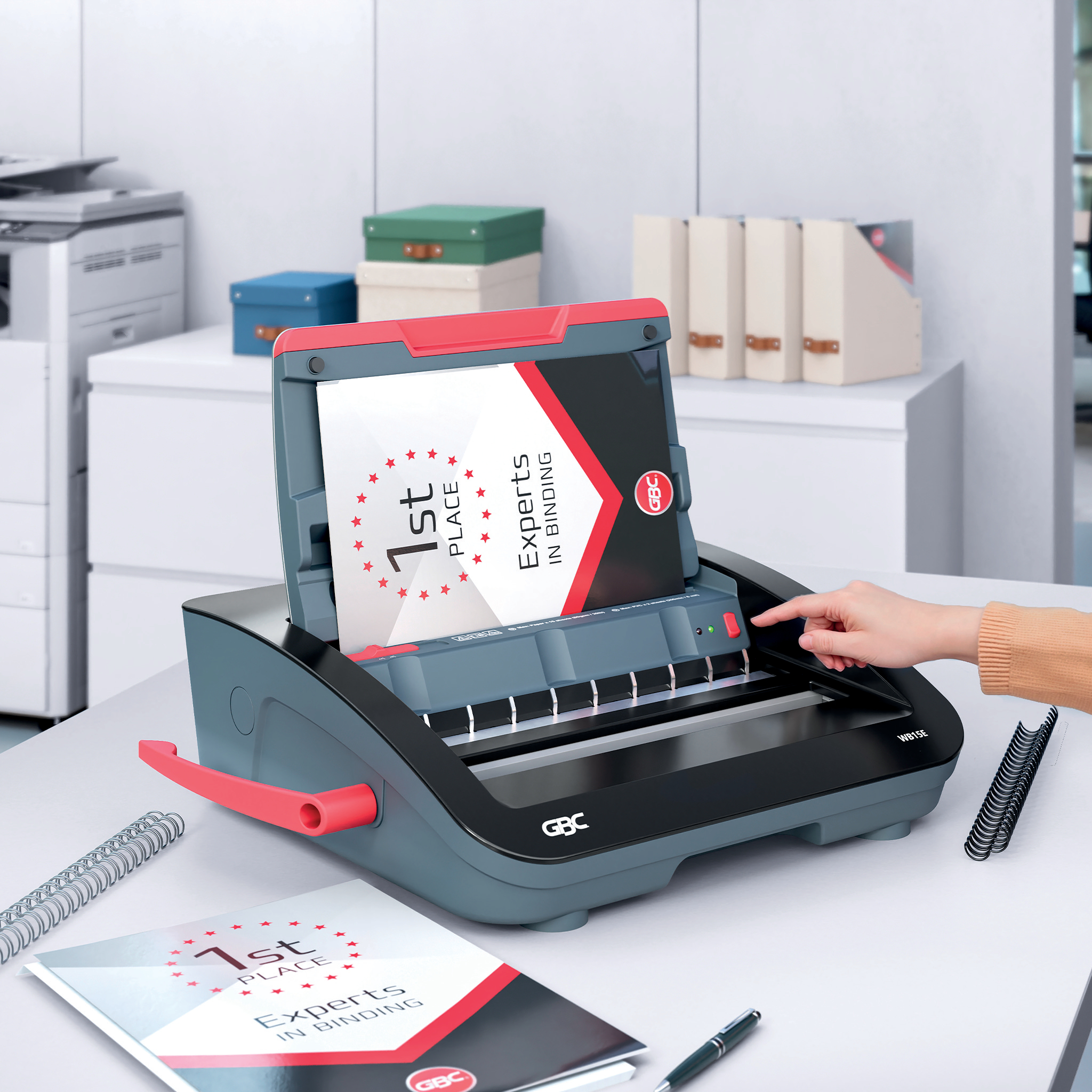 Aparat Indosariat Electric Wirebind Wb15E Gbc