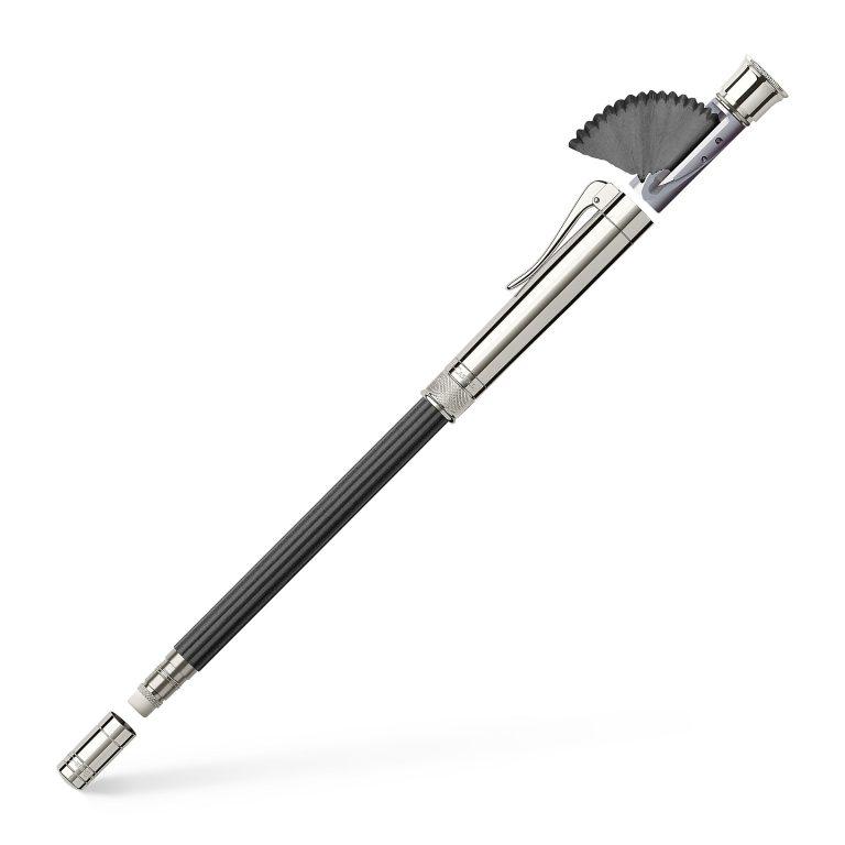 Creion Perfect Pencil Platina Negru Graf von Faber-Castell