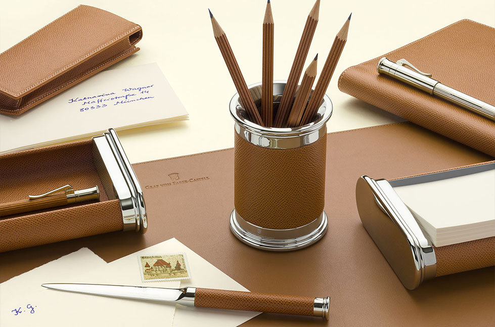 Mapa Birou Piele Granulata Maro Graf von Faber-Castell
