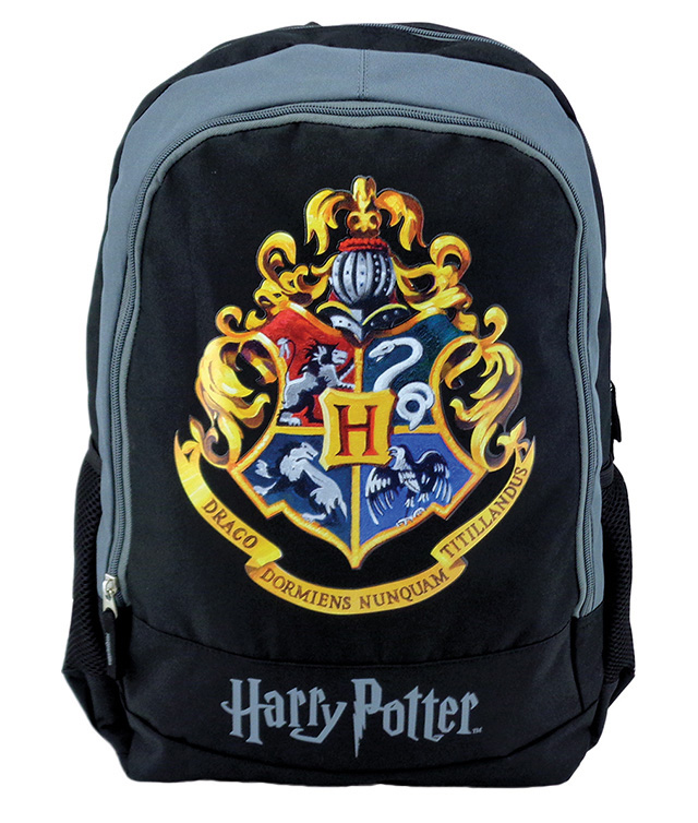Ghiozdan Gimnaziu Harry Potter Negru Hogwarts Pigna