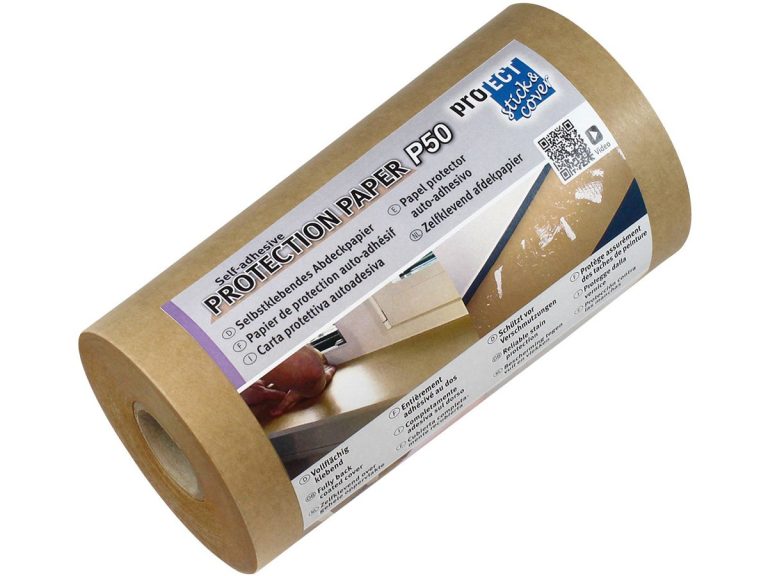Rola Autoadeziva Kraft 50g 15cm*50M Pentru Protectie Suprafete Info Notes