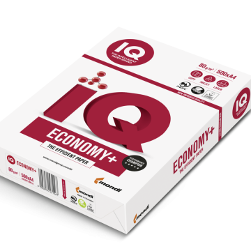 Hartie copiator Iq Economy+, A4, 80 g/mp, 500 coli/top