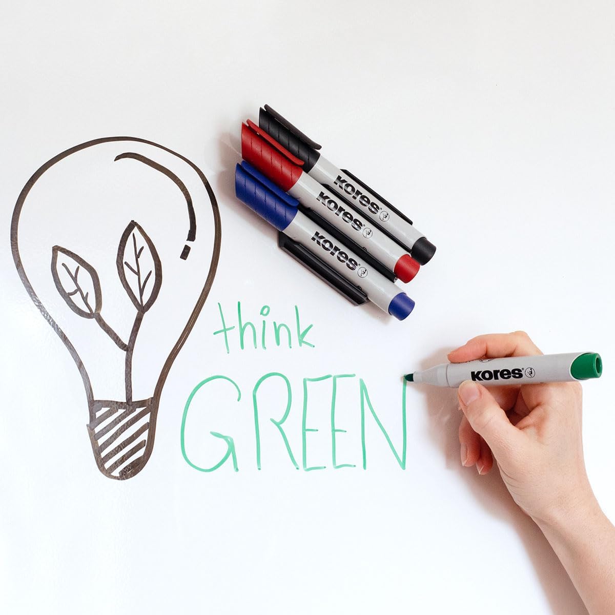 Marker Whiteboard Albastru 3mm Eco Kores