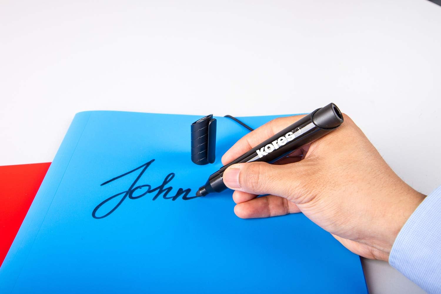 Marker Permanent Rosu Varf Rotund 3mm Eco Kores