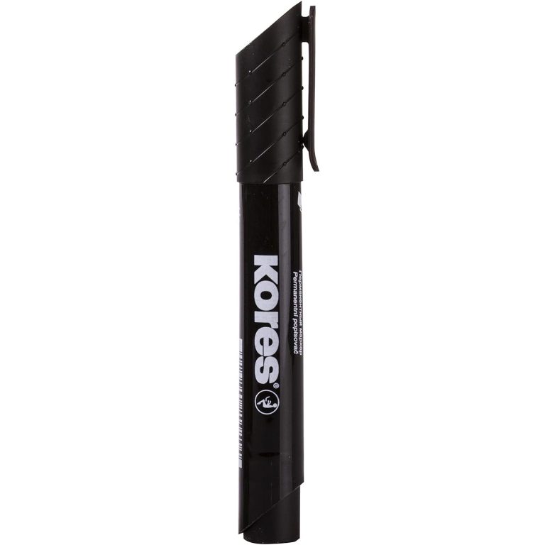 Marker Permanent Negru Varf Rotund 3mm Eco Kores