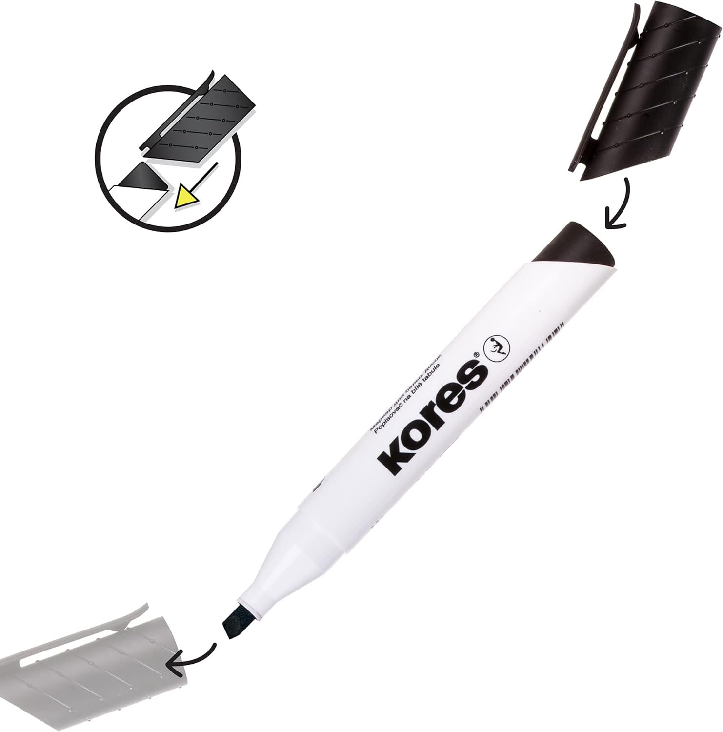 Marker Whiteboard Rosu 3mm Kores