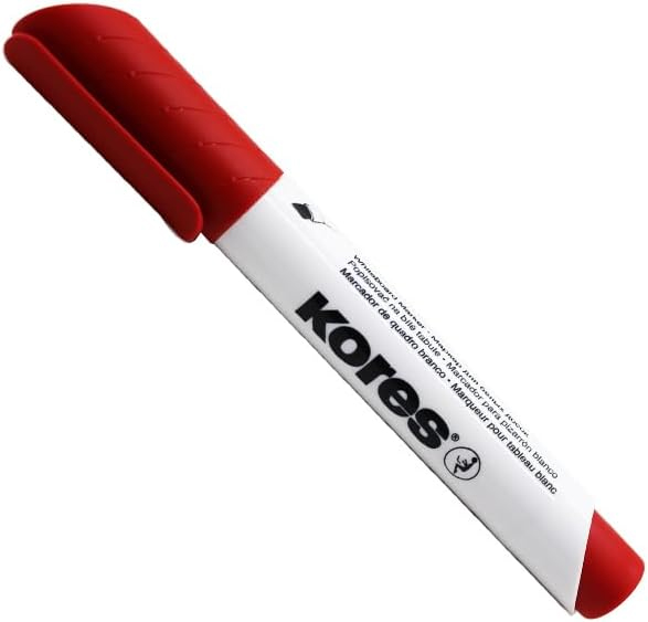 Marker Whiteboard Rosu Varf Tesit Kores