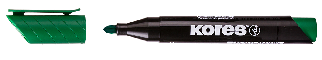 Marker Permanent Verde Varf Rotund 3mm Kores