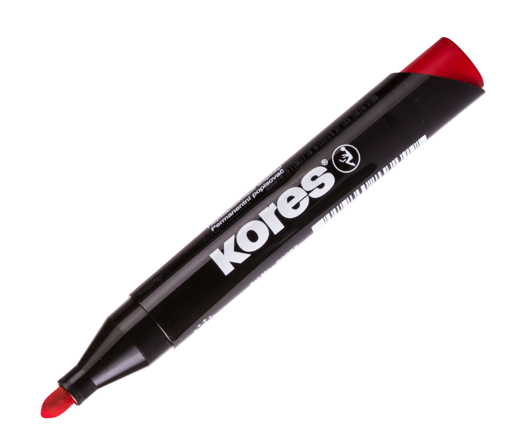 Marker Permanent Rosu Varf Rotund 3mm Kores