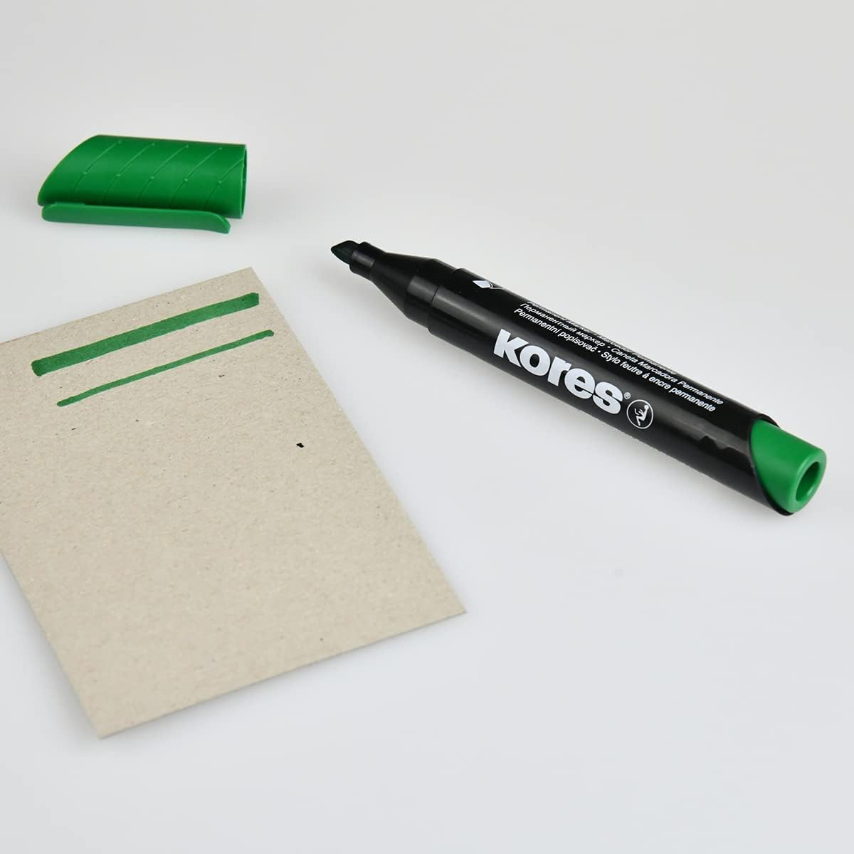 Marker Permanent Varf Verde Tesit Kores