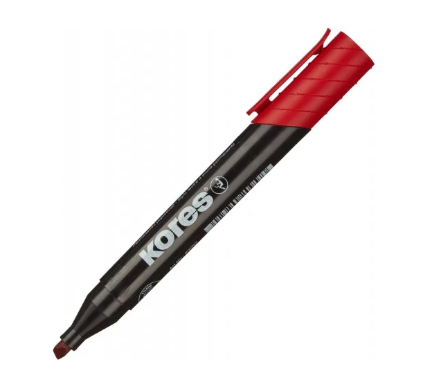 Marker Permanent Varf Rosu Tesit Kores