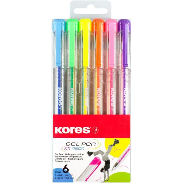 Pix Cu Gel K11 0.4mm Culori Neon 6/Set Kores