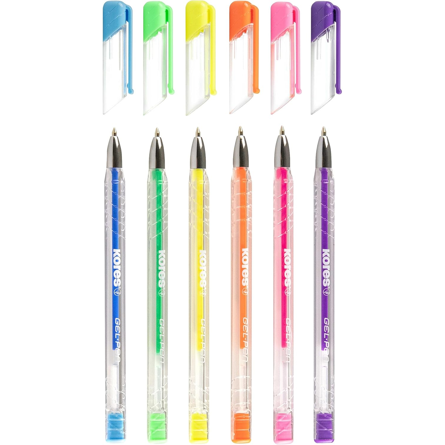 Pix Cu Gel K11 0.4mm Culori Neon 6/Set Kores