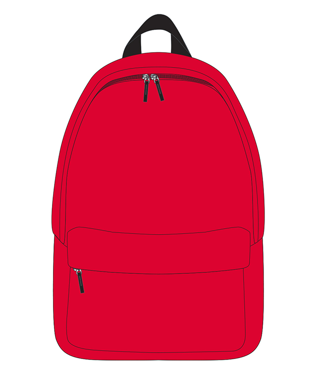 Ghiozdan Simplu 42X30X14cm Rosu Pigna