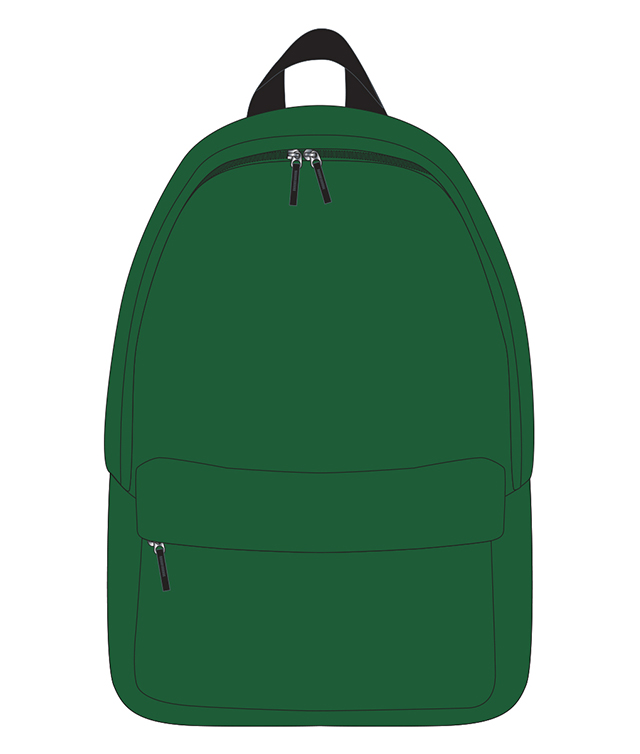 Ghiozdan Simplu 42X30X14cm Verde Pigna