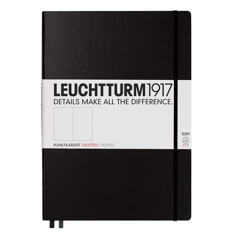 Caiet A5 Punctat Coperta Rigida Negru Leuchtturm