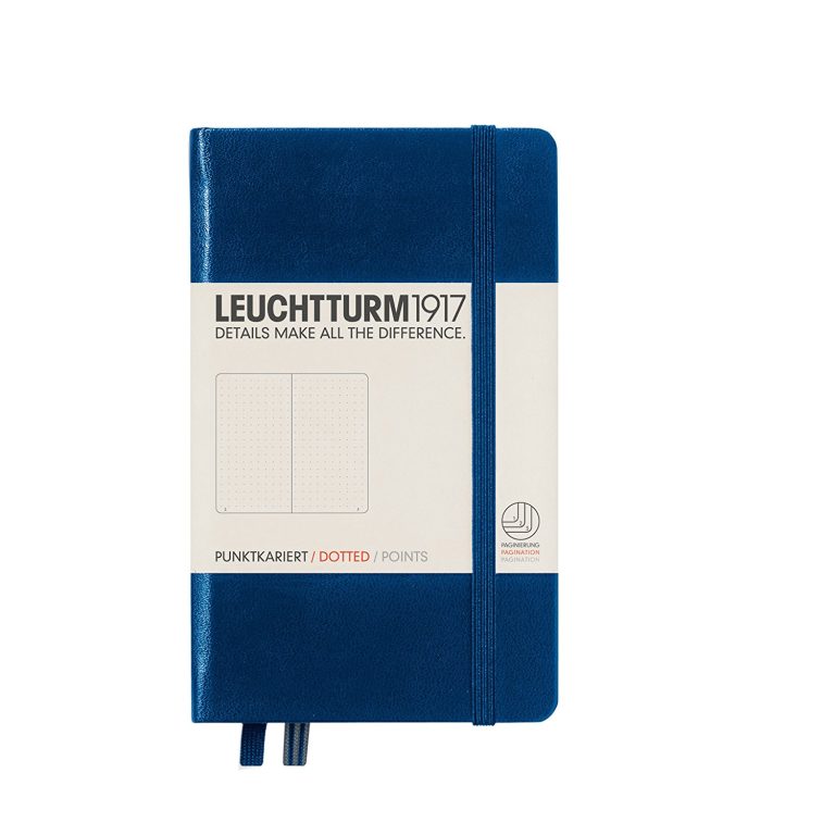 Caiet A6 Punctat Coperta Rigida Albastru Navy Leuchtturm