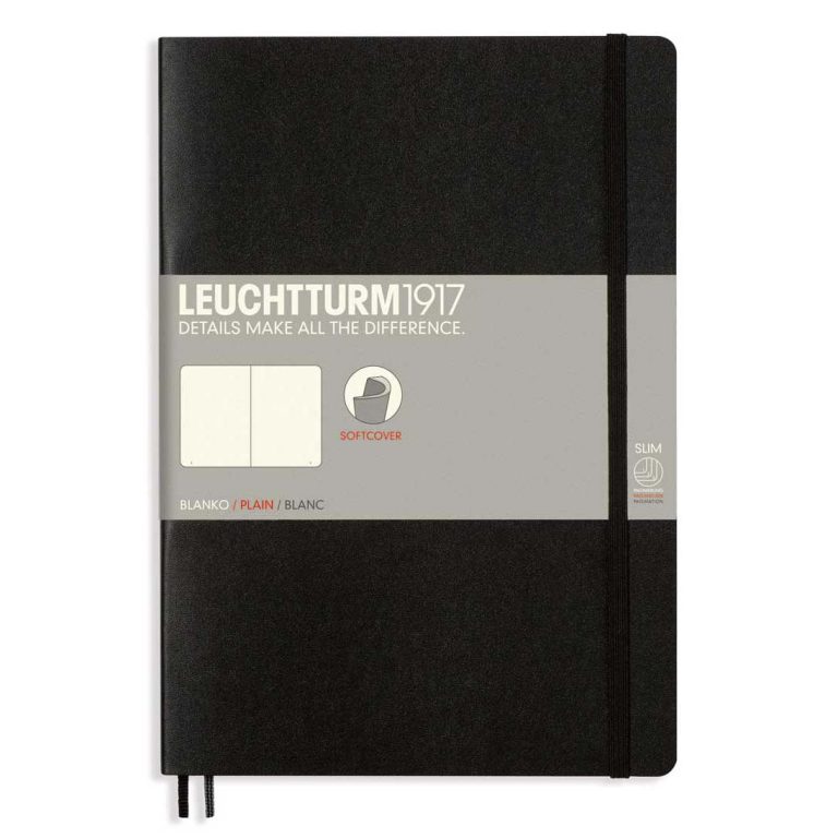 Caiet B5 Dictando Coperta Flexibila Negru Leuchtturm