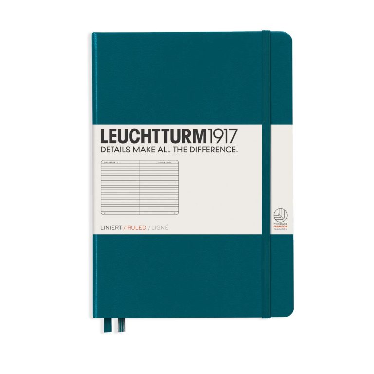 Caiet A5 Dictando Coperta Rigida Verde Pacific Leuchtturm
