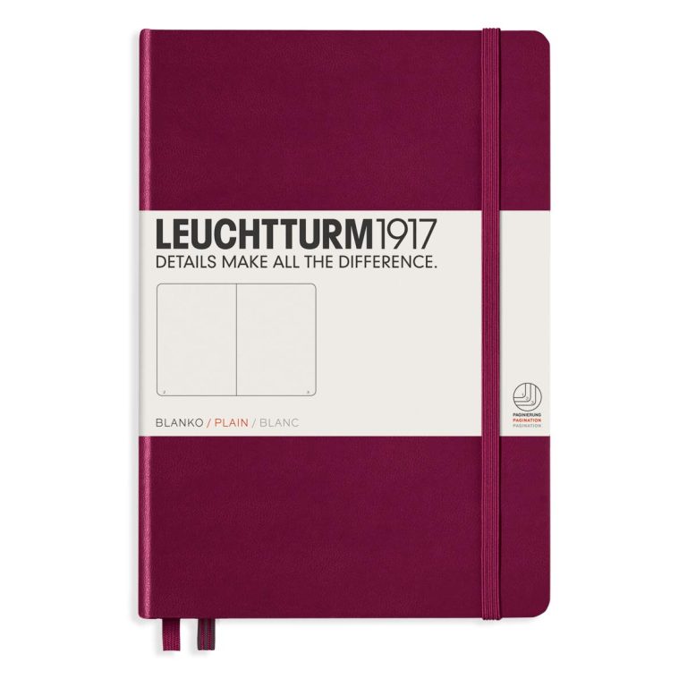 Caiet A5 Velin Coperta Rigida Bordeaux Leuchtturm