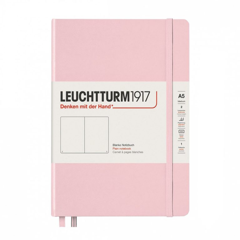 Caiet A5 Velin Coperta Rigida Roz Pastel Leuchtturm