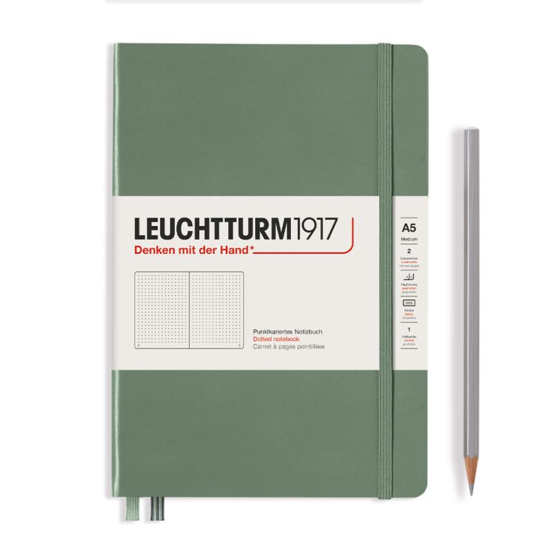 Caiet A5 Punctat Coperta Rigida Olive Leuchtturm