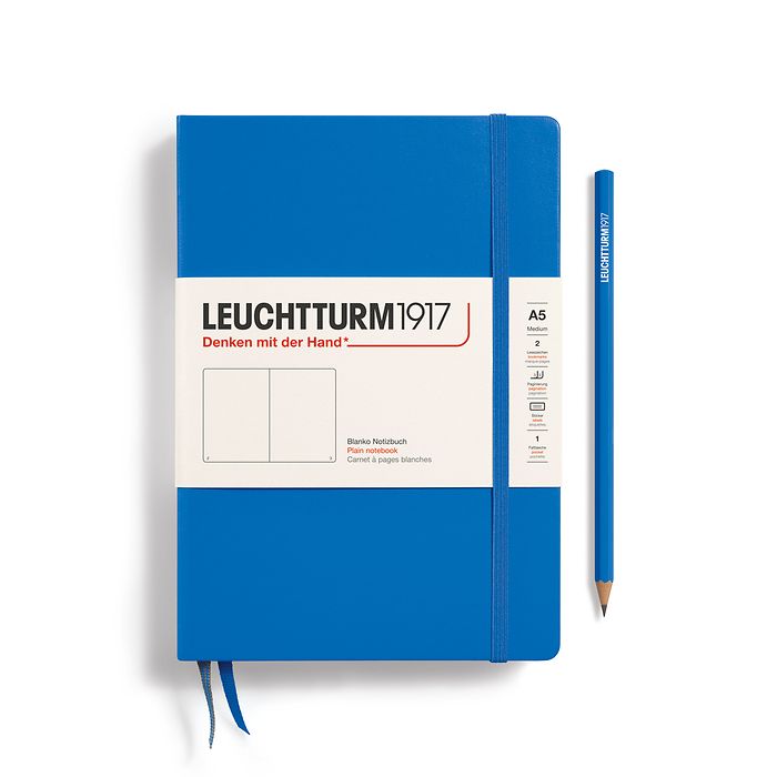 Caiet A5 Velin Coperta Rigida Albastru Ciel Leuchtturm