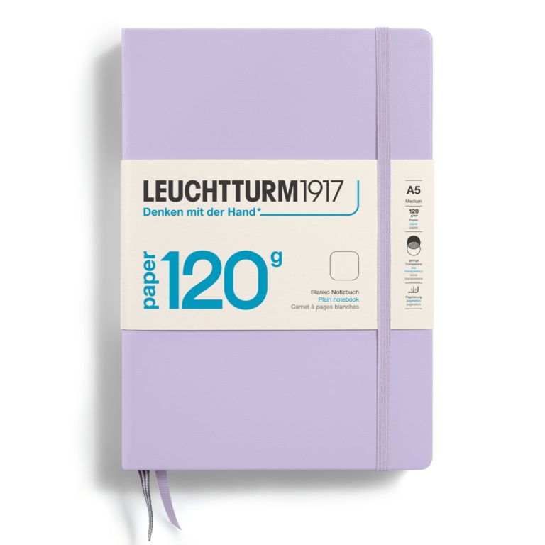 Caiet A5 Velin 120g Coperta Rigida Lila Leuchtturm