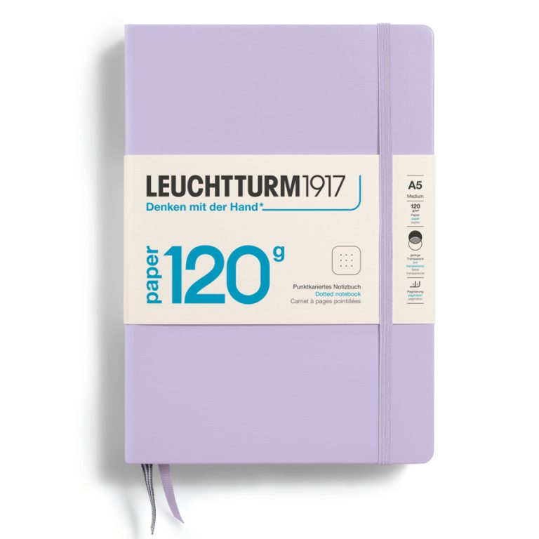 Caiet A5 Punctat 120g Coperta Rigida Lila Leuchtturm