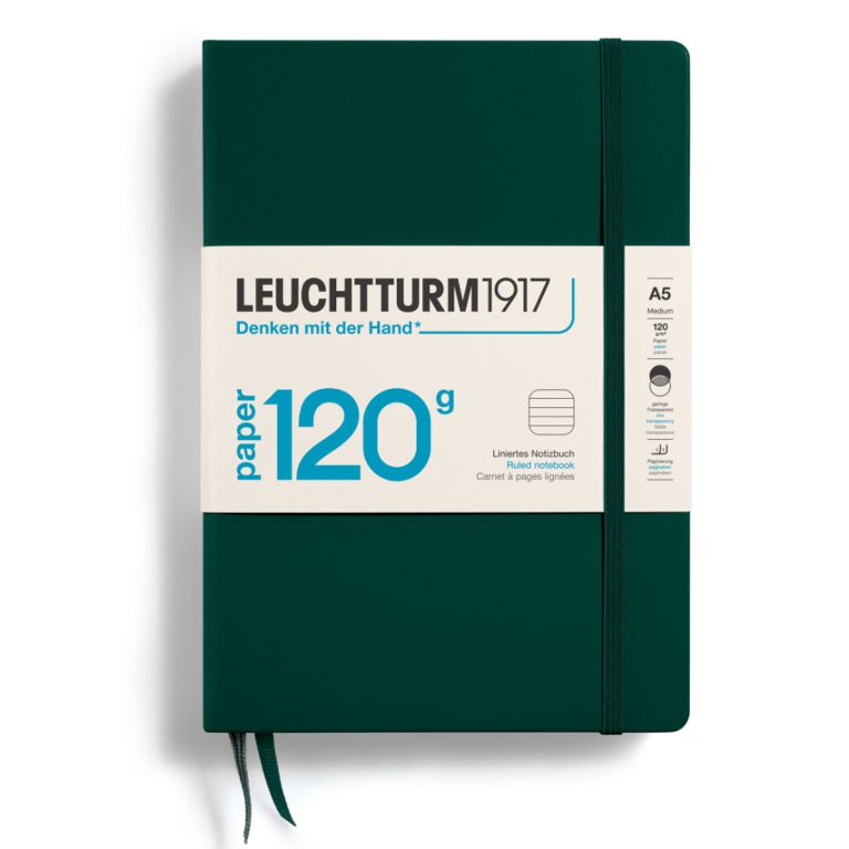 Caiet A5 Dictando 120g Coperta Rigida Verde Padure Leuchtturm